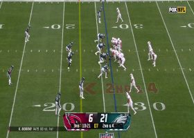 Carter's patience on 21-yard run takes Cards into the red zone