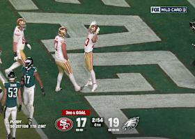 Purdy's pocket presence leads to CMC 4-yard receiving score