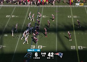 Andy Dalton finds Tetairoa McMillan for 22-yard pickup to put Panthers in red zone