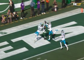 Can't-Miss Play: One-handed INT in the end zone! Jaycee Horn's pick vs. Jets is epic