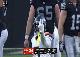 Nik Bonitto boosts his 2025 sack total to 11.5 via takedown of Pickett in Week 14