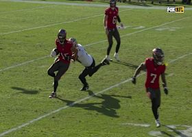 Cam Jordan reads Bucs' pop-pass play like a book for 6-yard TFL