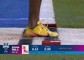 Antwane Wells Jr. runs official 4.58-second 40-yard dash at 2025 combine