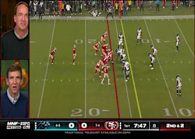 Peyton and Eli marvel at Tershawn Wharton's effort to avoid a penalty | 'Manningcast'