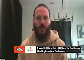 Alex Singleton reacts to being nominated for Broncos' Walter Payton Man of the Year