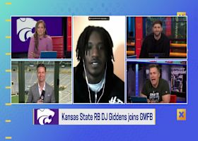 Kansas State RB DJ Giddens wakes up with 'GMFB' two days ahead of 2025 NFL Draft