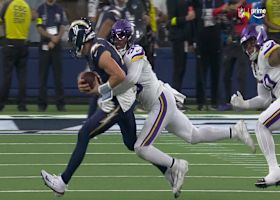 Jonathan Greenard chases down Herbert for his second sack of 2025