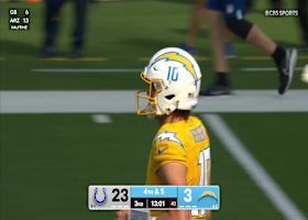 Justin Herbert tosses 7-yard TD pass to Quentin Johnston vs. Colts for Bolts first TD of game