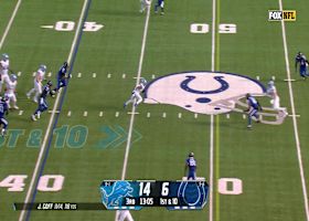 Montgomery collects Goff's outlet pass for 16 yards