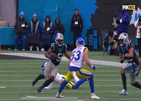 Rico Dowdle makes a Rams defender miss during 13-yard dash out of backfield