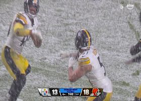 Herbig's quickness blindsides Winston for a force-fumble Steelers' recovery