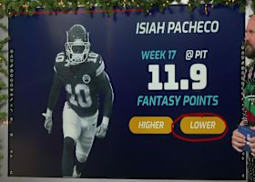 Projections for Isiah Pacheco's point total in Week 17 | 'NFL Fantasy Live'