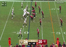 Vele's leaping grab goes for first-down yardage