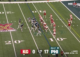 Hurts' 12-yard TD pass to A.J. Brown boosts Eagles' lead to 23-0 vs. Chiefs