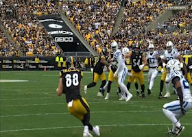 Rodgers' 12-yard TD sling to Freiermuth gives Steelers a 14-7 lead