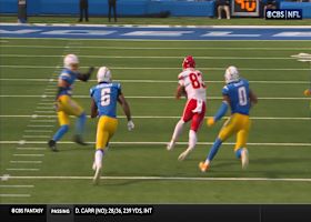 Mahomes' long-distance dart to Gray gets Chiefs to Chargers' 31-yard line