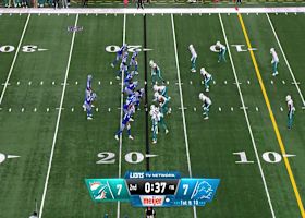 Kyle Allen pumps, floats for Isaac TeSlaa to high point it for 18-yard TD