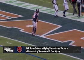 Rome Odunze will play Saturday vs. Packers | 'Up to the Minute'