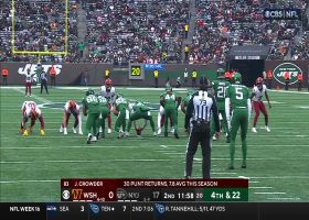 Can't-Miss Play: Fumble pops WAY up in air during Commanders-Jets game