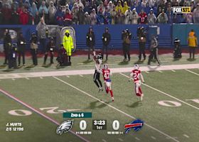 Hurts lofts 27-yard dime to A.J. Brown deep into Bills' territory