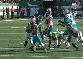 Jowon Briggs brings down Young on third-and-long for Jets first sack of the day