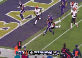 Lamar Jackson struts into the end zone for two-point play