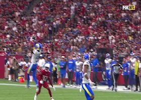 Tutu Atwell's personal elevator goes up to receive 22-yard pass from Stafford