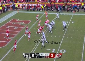 Chris Jones' fourth sack of 2024 forces Raiders into red-zone FG attempt