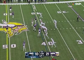 Jonathan Greenard twirls Flacco to ground for sack on second down