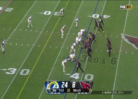 Fuller speeds toward WR on third down for DB's THIRD PBU of game