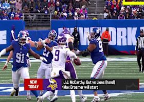 J.J. McCarthy (hand) OUT vs Lions, Max Brosmer to start | 'The Insiders'