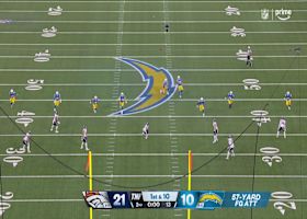 Dicker nails 57-yard free-kick FG following Broncos penalty to close first half