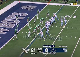 Reed Blankenship picks off Prescott's pass inside the end zone for key takeaway