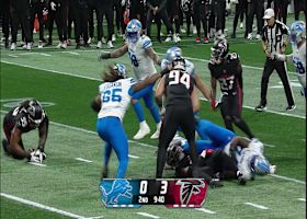 Ebiketie off the edge forces fumble for the Falcons
