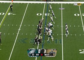 Alontae Taylor secures his fourth sack of 2024 on takedown of Jalen Hurts