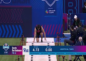 Gavin Bartholomew runs official 4.70-second 40-yard dash at 2025 combine