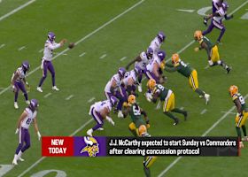 J.J. McCarthy (concussion) expected to start Sunday vs. Commanders | 'The Insiders'