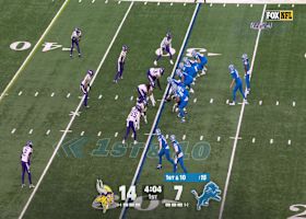 Blake Cashman corrals Goff for a 6-yard sack