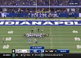 Matt Gay's 35-yard FG extends Colts' lead to 27-17 over Steelers