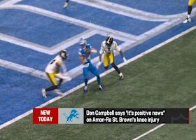 Dan Campbell says 'it's positive news' on Amon-Ra St. Brown (knee) | 'The Insiders'