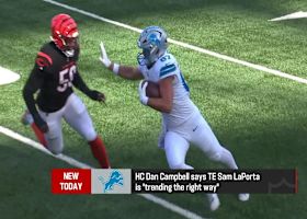 Dan Campbell on Sam LaPorta: 'Trending the right way'