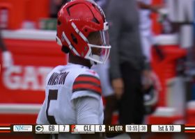 Jameis Winston zips 18-yard completion to Michael Woods II on Browns' first drive