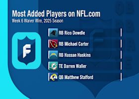 Who to grab off the waiver wire heading into Week 6 | 'NFL Fantasy Live'