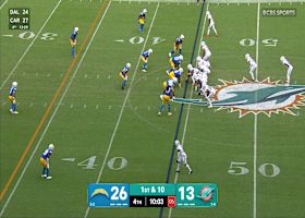 Tagovailoa's tight window pass to Ingold results in 23-yard catch and run