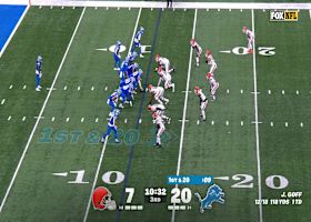 Denzel Ward locates Goff's deep ball for Browns INT