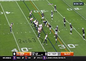 Jaleel McLaughlin hits cutback lane for 18-yard gain and red-zone infiltration