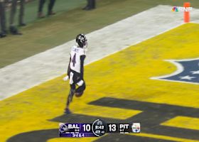 Can't-Miss Play: Lamar Jackson's 50-yard TD launch to Zay Flowers gives Ravens lead vs. Steelers
