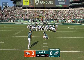 Jake Elliott's 31-yard FG ties Broncos-Eagles at 3-3
