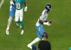 Miami mix-up leads to turnover! Huntley backwards pass turns into a Titans fumble-recovery