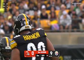 Alex Highsmith, Derrick Harmon combine to sack Dillon Gabriel